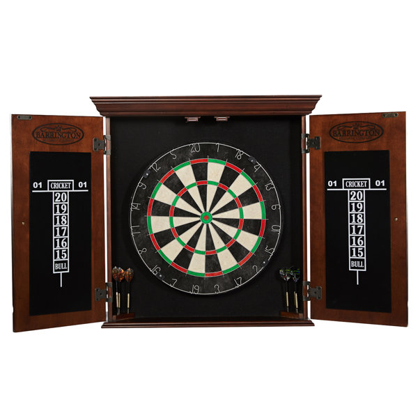 Chatham Bristle Dartboard and Cabinet Set with Darts